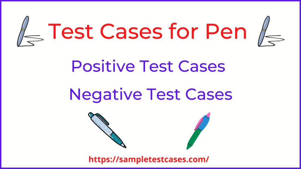Test cases for Pen