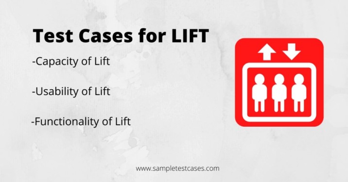 test cases for lift