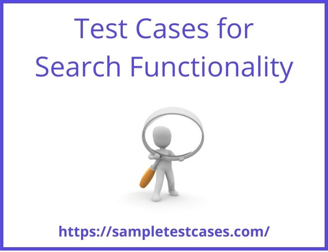 Test Cases for Search Functionality