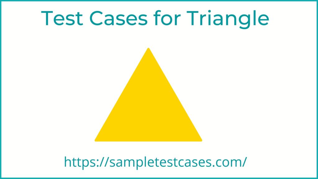 Test Cases for Triangle
