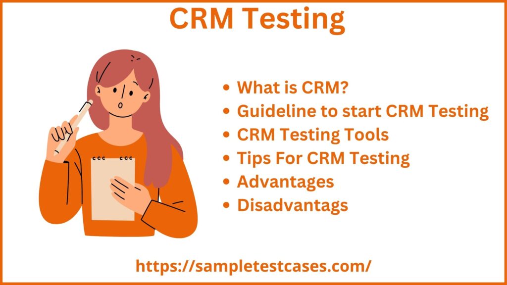 CRM testing