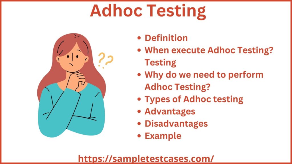 adhoc testing