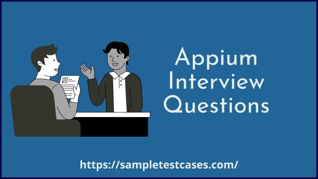 Appium Interview Questions
