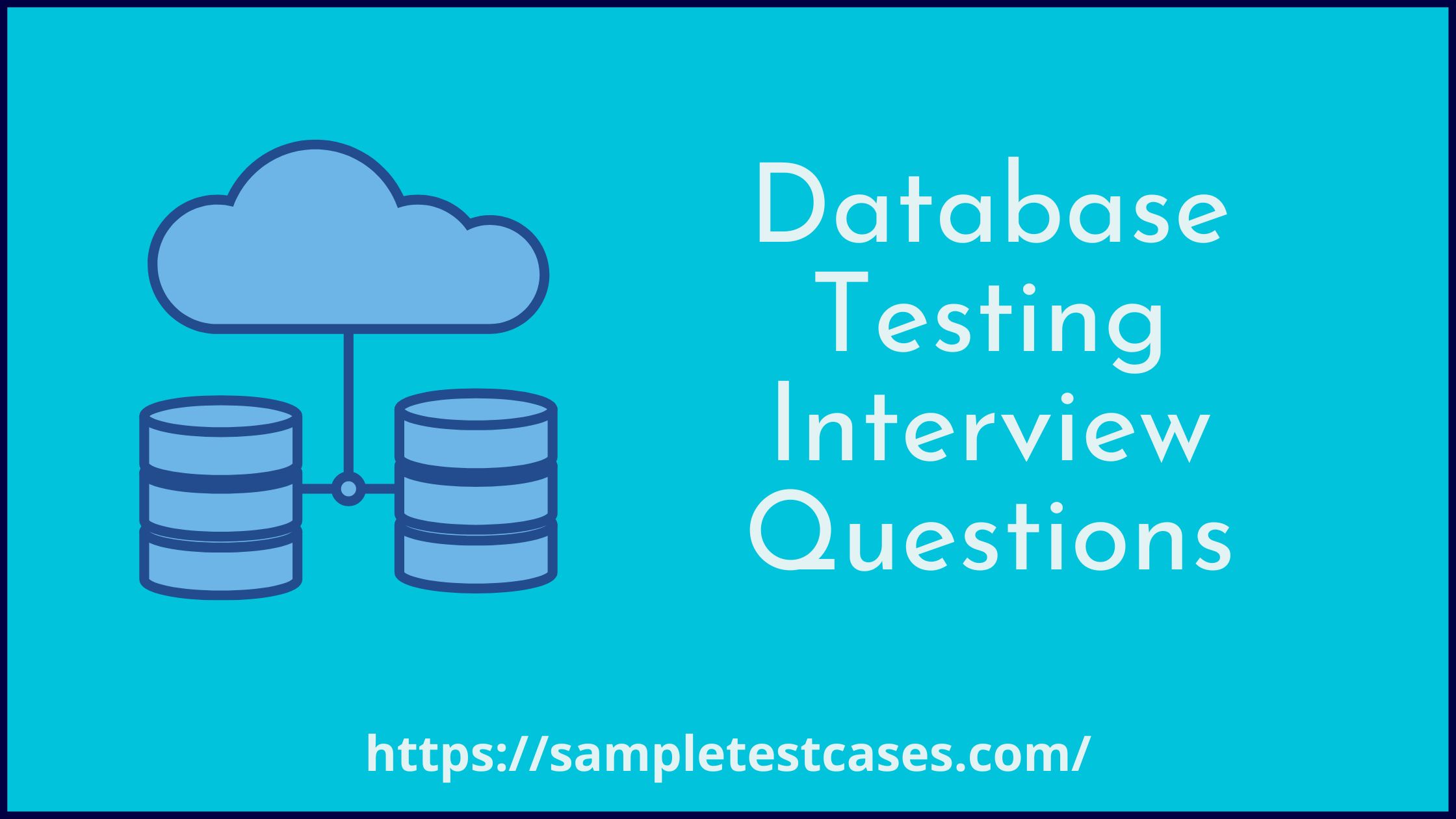 Top 50 database testing interview questions 2023 